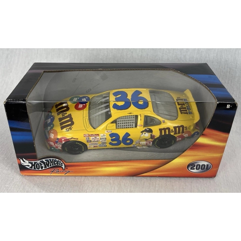 2001 Hot Wheels Racing 1:24 M&M's #36 Schrader Pontiac Grand Prix NASCAR Sealed